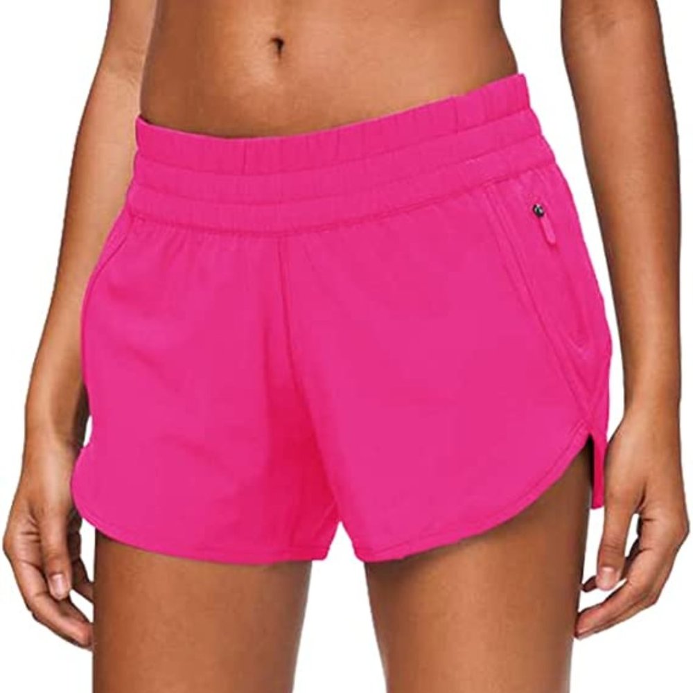 MCEDAR 4" Low Rise Athletic Track Shorts for Women with Liner Quick Dry Running
